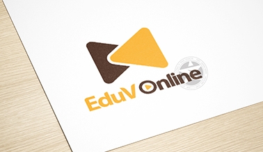 Thiết kế logo thương hiệu truyền thông EDUV ONLINE