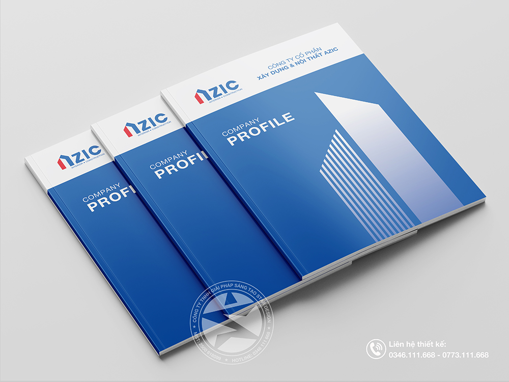 THIẾT KẾ PROFILE CÔNG TY XÂY DỰNG AZIC - Star Design